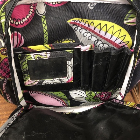 Vera Bradley,  Backpacks New $45 Medium, Floral, Pockets, Zipper.!
